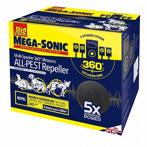 The Big Cheese Ultra Power Mega Sonic All-Pest Repeller 1 The Big Cheese Ultra Power Mega Sonic All-Pest Repeller