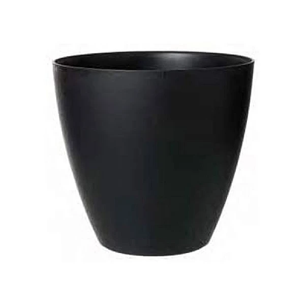 Stewart Garden 53cm Basalt Tall Round Planter - Black 2 Stewart Garden 53cm Basalt Tall Round Planter - Black - Image 2