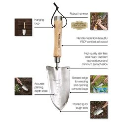 Kent & Stowe Stainless Steel Capability Trowel -Outdoor Garden Care Shop 1139543 6