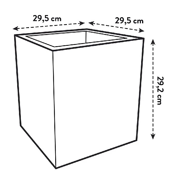 Elho Vivo Next Square Planter 30cm Living Black 4 Elho Vivo Next Square Planter 30cm Living Black - Image 4