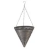 Smart Garden Slate Faux Rattan Hanging Cone - 14''