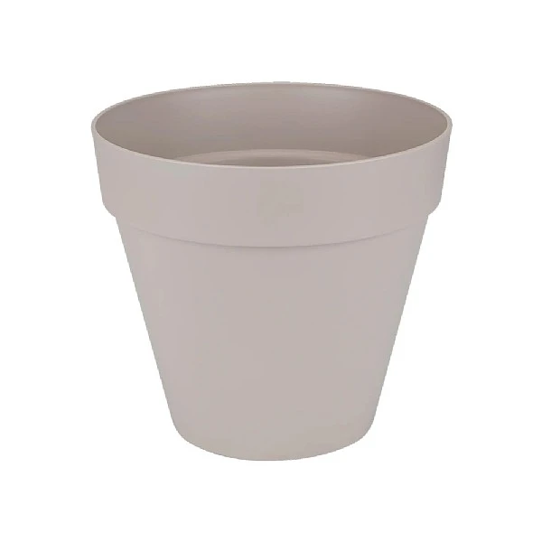 Elho Loft Urban Round Planter 30cm Warm Grey 2 Elho Loft Urban Round Planter 30cm Warm Grey - Image 2