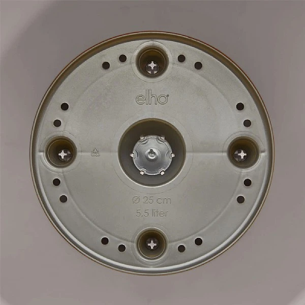 Elho Loft Urban Round High Planter 42cm Warm Grey 2 Elho Loft Urban Round High Planter 42cm Warm Grey - Image 2