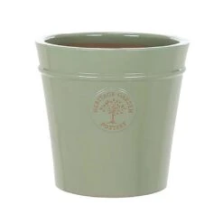 Woodlodge Heritage Edwardian Ceramic Pot Mint Green (Various Sizes) 3 Woodlodge Heritage Edwardian Ceramic Pot Mint Green (Various Sizes) -Outdoor Garden Care Shop HEPOTMINT 1