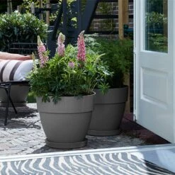 Elho Vibia Campana 35cm Round Planter (Various Colours) 11 Elho Vibia Campana 35cm Round Planter (Various Colours) -Outdoor Garden Care Shop VIBCAMRND35 5